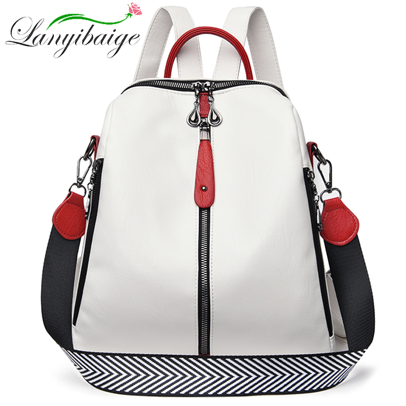 กระเป๋าเป้แฟชั่นผู้หญิงกระเป๋า - Leather Backpack Vintage บทวิจารณ์และราคา