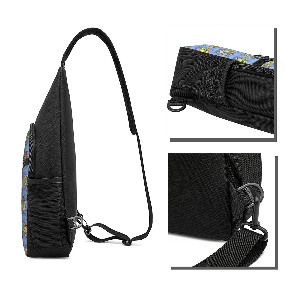 กระเป๋าคาดหน้าอกลายตัวละครมอนส - Sling Backpack Shoulder บทวิจารณ์และราคา