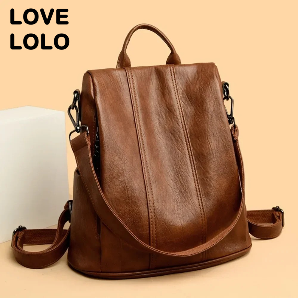 กระเป๋าเป้กันขโมยสำหรับผู้หญิง - Leather Backpack Vintage บทวิจารณ์และราคา